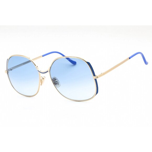 NEW CUTLER AND GROSS CG1331S 003 BLUE GOLD ROUND WOMEN SUNGLASSES